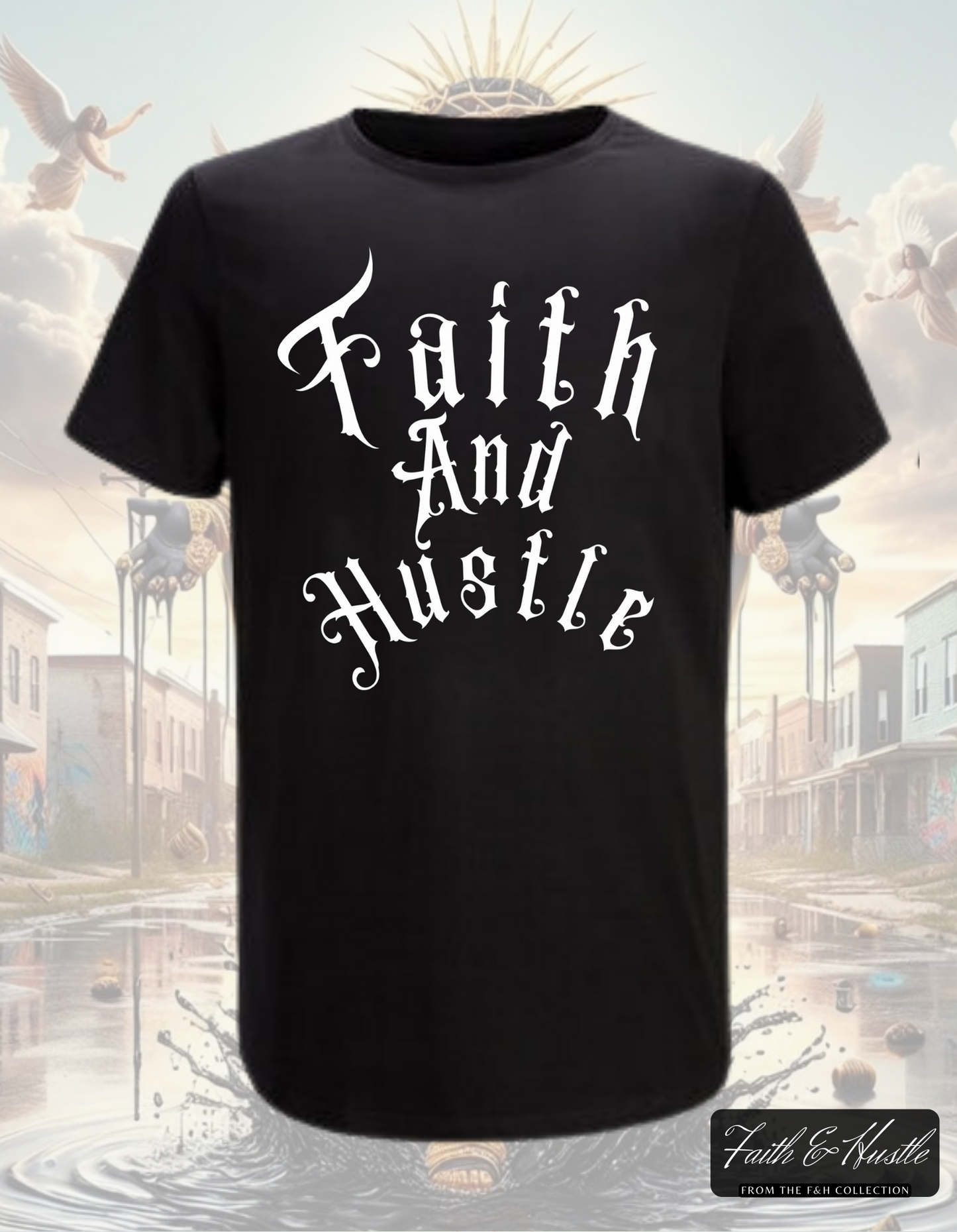 Faith & Hustle Logo Tee